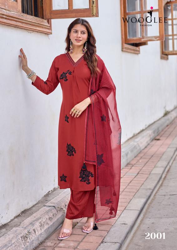 Wooglee vasudha spring fresh catalogue kurti wholesale